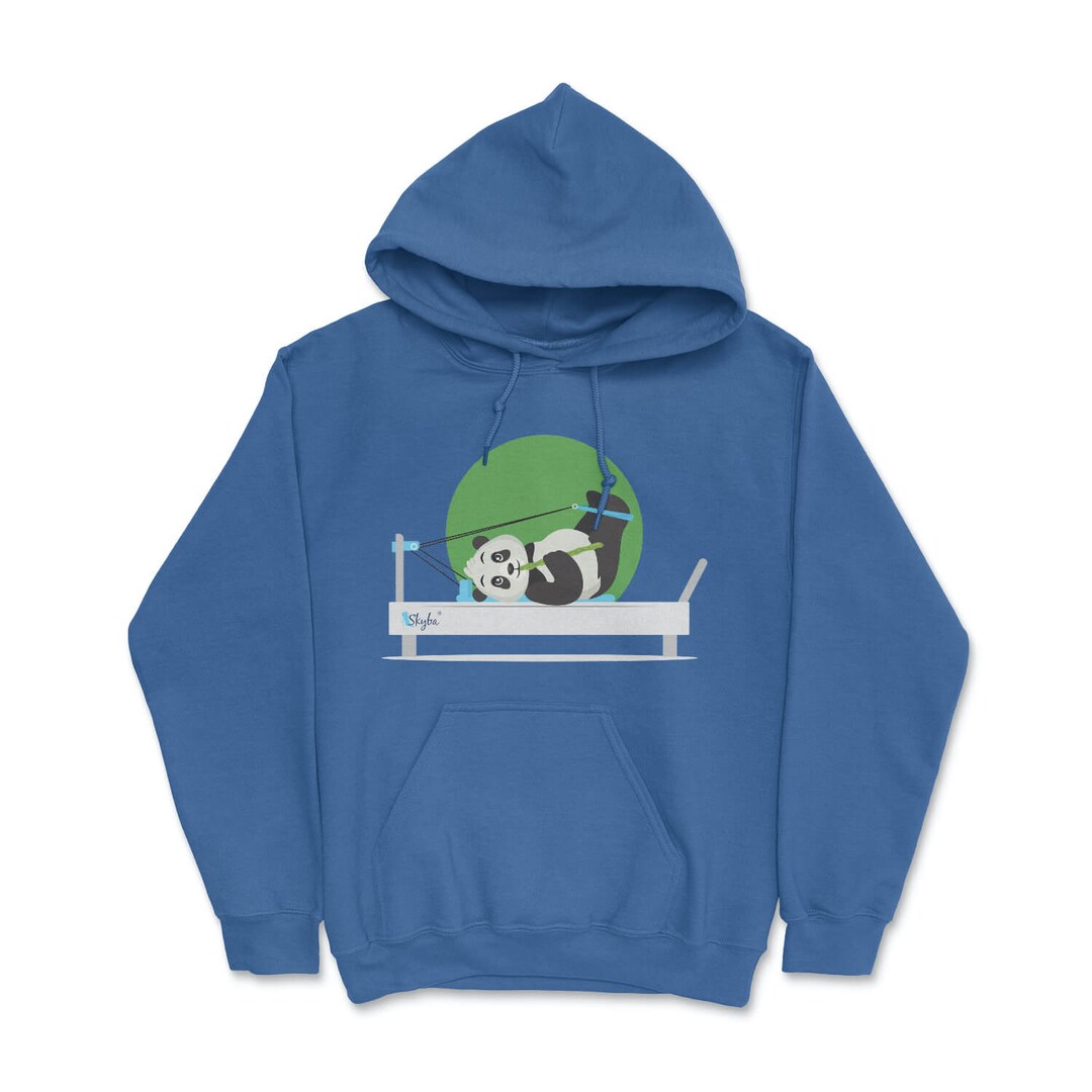 Hungry Panda on Reformer - Cozy Hooded Sweatshirt - Etsy