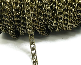 Chaîne non finie en cuivre et bronze pour la fabrication de bracelets de bijouterie - PCH23