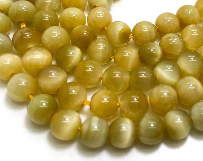 Golden Tiger Eye Beads, High Quality AAA Natural Golden Tiger Eye Polished Smooth Round 4mm 6mm 8mm 10,, Gemstone Beads - RN12G