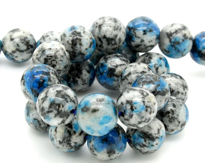 AA Rare Genuine Natural K2 Gemstone Smooth Round Sphere Loose Beads - 6mm 8mm 10mm 12mm