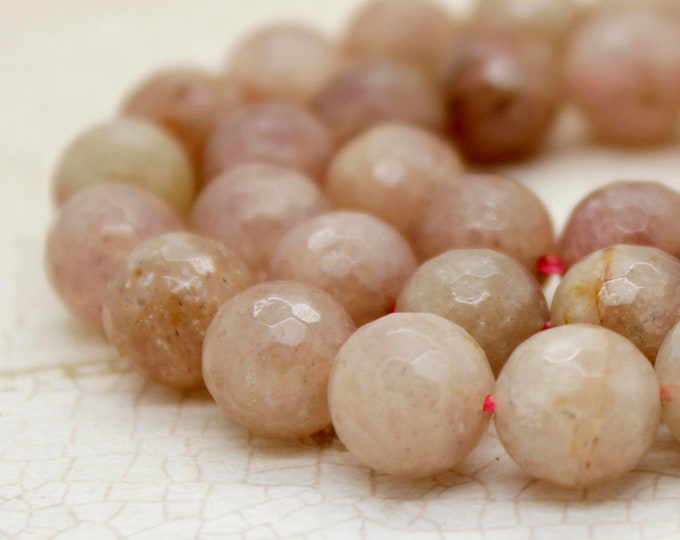 Muscovite Beads, Faceted Muscovite Faceted Round Gemstone Ball Loose Beads 8mm 10mm 12mm 14mm - PG148