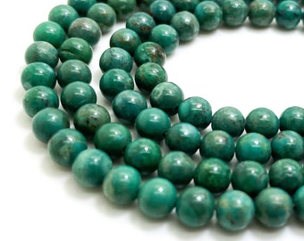 Natural Turquoise, Genuine AAA Polished Smooth Round Turquoise Gemstone Beads - 5mm - RN148