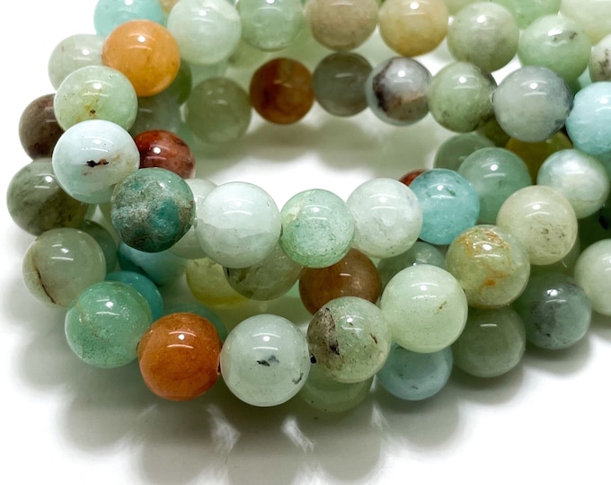 Green Agate Beads, Agate Smooth Polished Round Ball Sphere Loose Gemstone Beads - RN17