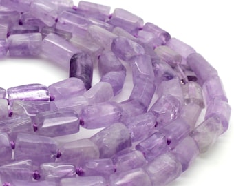 Lavender Amethyst, Natural Amethyst Smooth Pebble Nugget Cube Chips Loose Gemstone Assorted Size Beads - PGS177