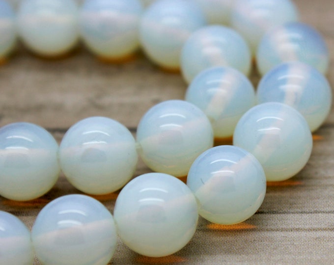 Opalite Round Ball Sphere Smooth Gemstone Beads (4mm 6mm 8mm 10mm 12mm) - RN04