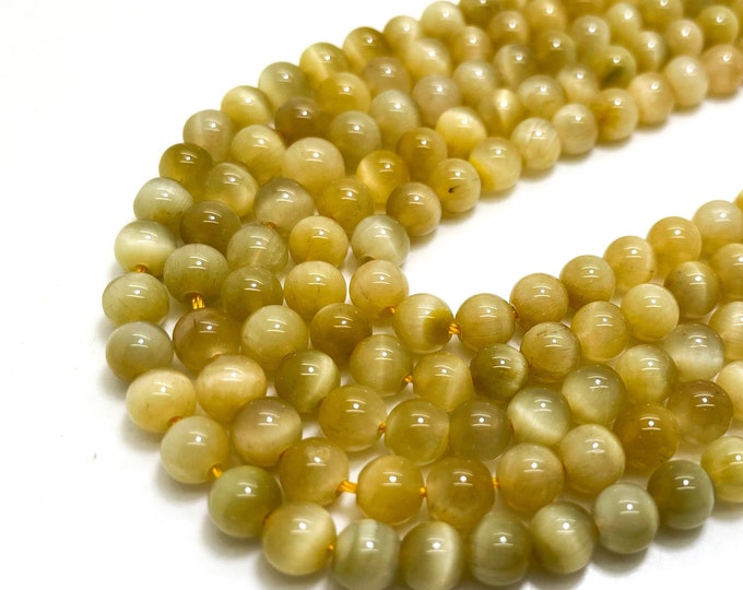 Golden Tiger Eye Beads, High Quality AAA Natural Golden Tiger Eye Polished Smooth Round 4mm 6mm 8mm 10,, Gemstone Beads - RN12G
