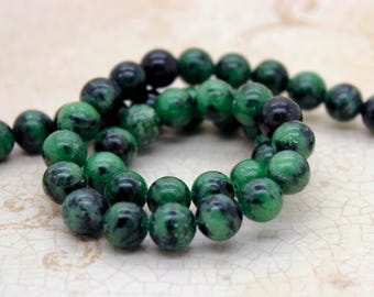 8 Inches Strand Natural Ruby Ziosite Nuggets 15mm to 35mm Smooth Gemstone Beads Rare Ruby Ziosite Beads No3270