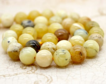 Top Quality Natural Yellow Opal Smooth Rondelle Beads7-8 MM Opal Gemstone Beads Yellow Opal Beads16 inchFor Making Jewelry