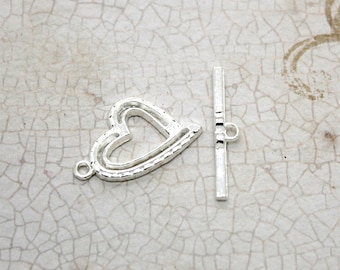 Lot Round Circle Antiqued Toggle Clasps Jump ring Necklace Bracelet Connectors