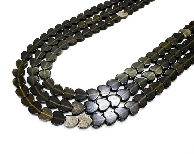 Smoky Quartz Heart Beads: 6mm Gemstone for Grounding Jewelry