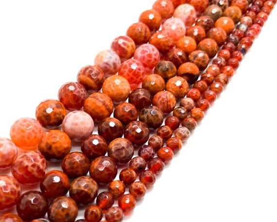 Fire shop agate beads