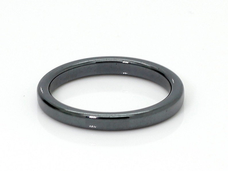 Black Hematite Basic Ring Band for Jewlery Necklace  Making Accessories Size 8 8.5 9 - R32 