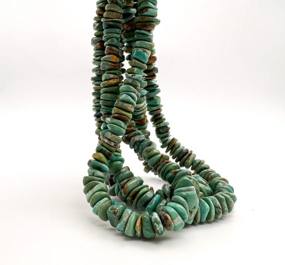 Natural Hubei Turquoise Beads | Approx 10mm Assorted Nugget Beads Untreated Blue Green Turquoise Gemstone Jewelry Making Supplies - PGS296