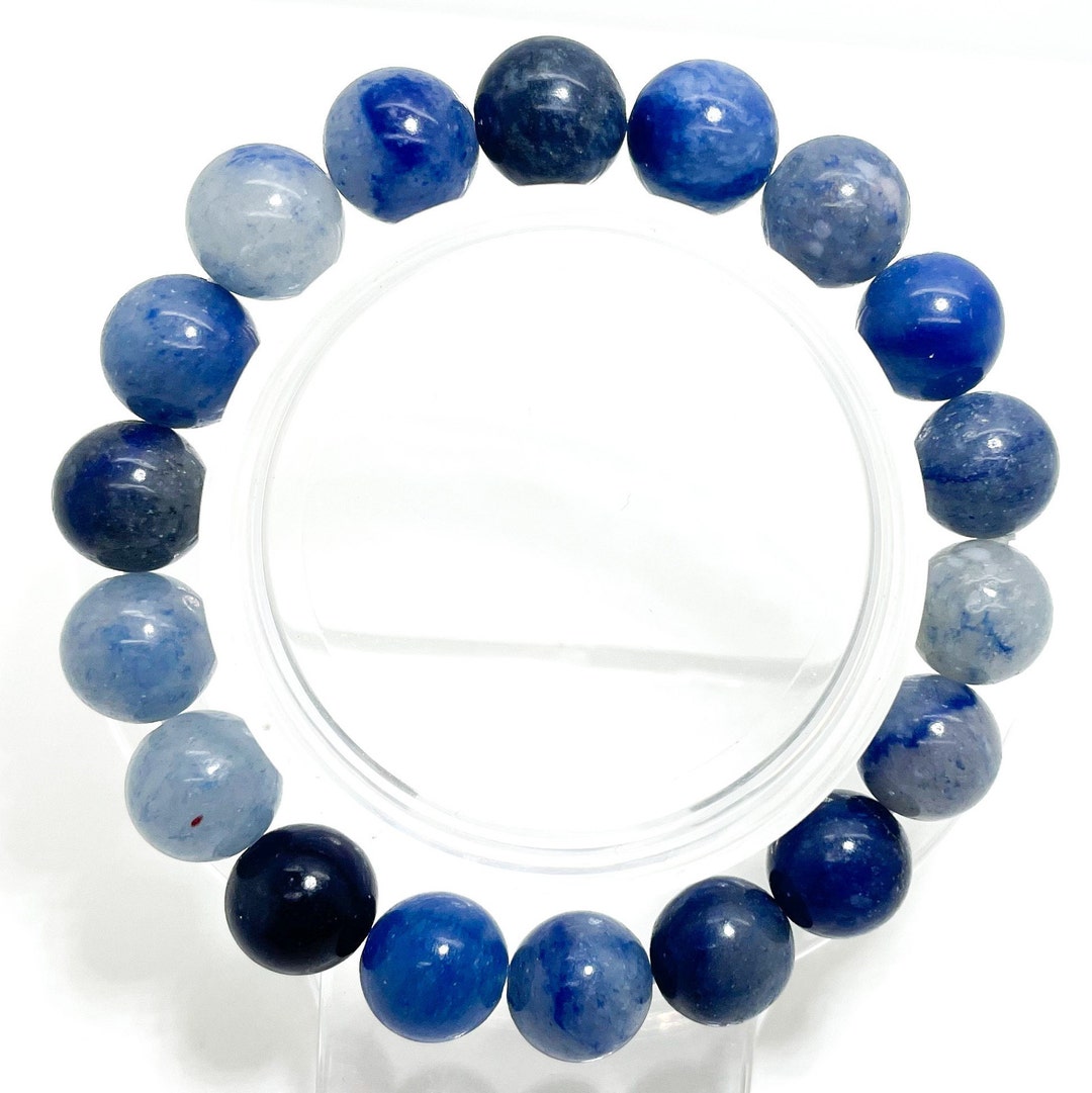 Calm Waters Stretch Bracelet 4mm Blue Aventurine main image 1