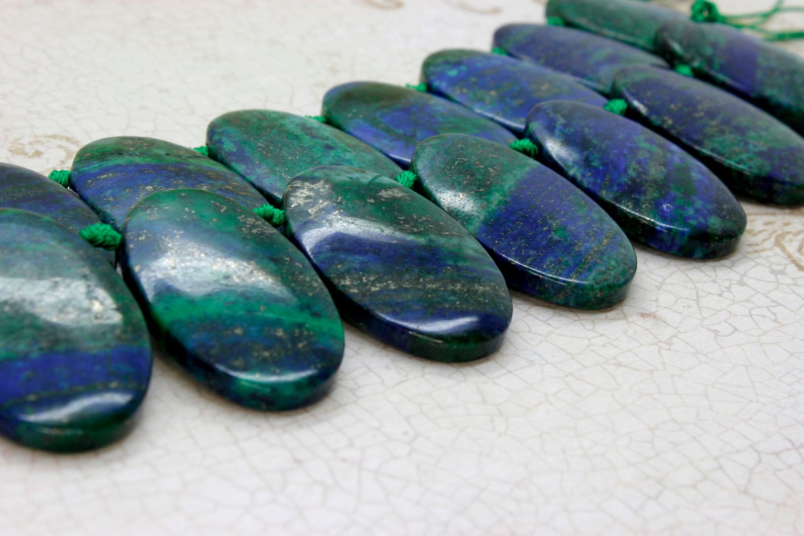 Natural Jasper Blue Green Jasper Natural Flat Oval Smooth Etsy