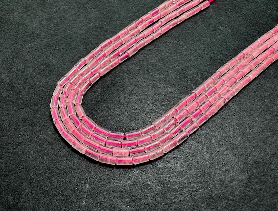 White Quartz Tube Beads 4x2mm | Milky Quartz Heishi Tube Beads | Natural Cloudy Quartz Beads | 15” Strand Jewelry Making Supplies - RD08