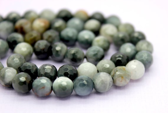 Natural Hawks Eagle Eye Beads, Hawk Eye Stone Faceted Round Loose Gemstone Beads (4mm 6mm 8mm 10mm) - PG45