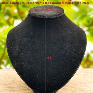 Puede incluir: Soporte de exhibici&oacute;n de collar de terciopelo negro, de 16,5 cm de alto y 8,9 cm de ancho.