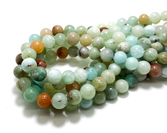 Natural Green Agate Beads, Agate Smooth Polished Round Ball Sphere Gemstone Beads - RN17