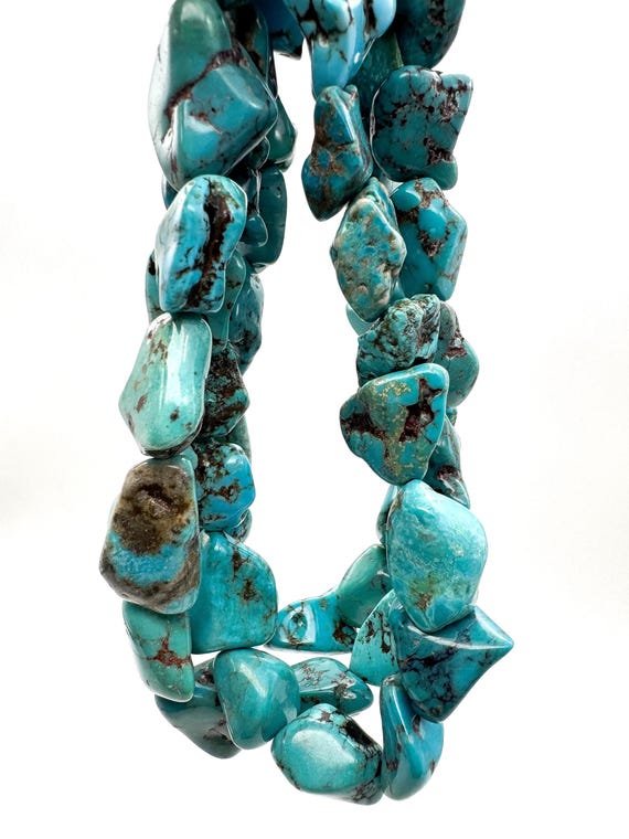 Genuine Natural Kingman Turquoise Beads Raw Untreated Large Assorted Organic Nuggets Arizona Blue Unique Gemstone Men Jewelry Making WHTQ15