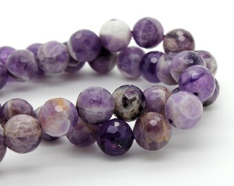 Pizzo Da Sogno Rotondo Naturale Viola Ametista Sbrinato - Foto 10