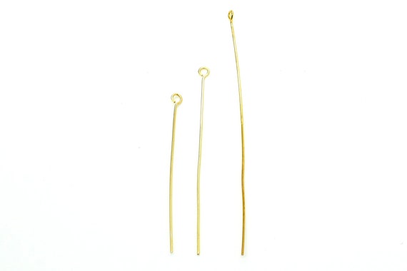 2 inch Eye Pins- Gold (20 pieces)