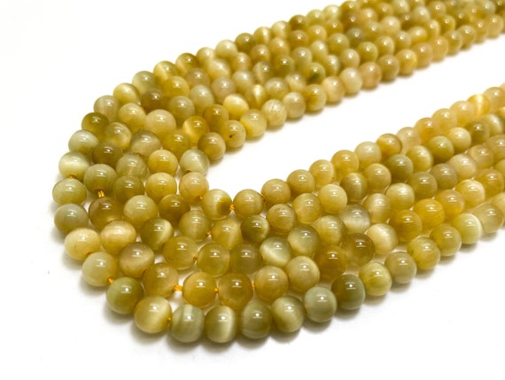 Golden Tiger Eye Beads, High Quality AAA Natural Golden Tiger Eye Polished Smooth Round 4mm 6mm 8mm 10,, Gemstone Beads - RN12G