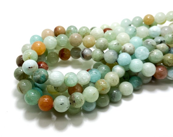 Green Agate Beads, Agate Smooth Polished Round Ball Sphere Loose Gemstone Beads - RN17
