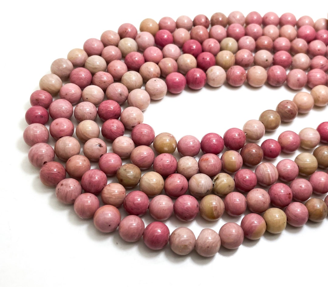 Natural Pink Rhodonite High Quality Smooth Polisehd Round Gemstone ...