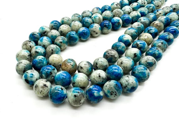 AA Rare Genuine Natural K2 Gemstone Smooth Round Sphere Loose Beads - 6mm 8mm 10mm 12mm