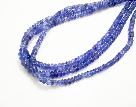 Genuine Rare High Quality Natural Tanzanite Rondelle Beads AAA Tanzanite Gemstone 3mm | Blue Violet Tanzanite Beads | Jewelry Making | PGS29