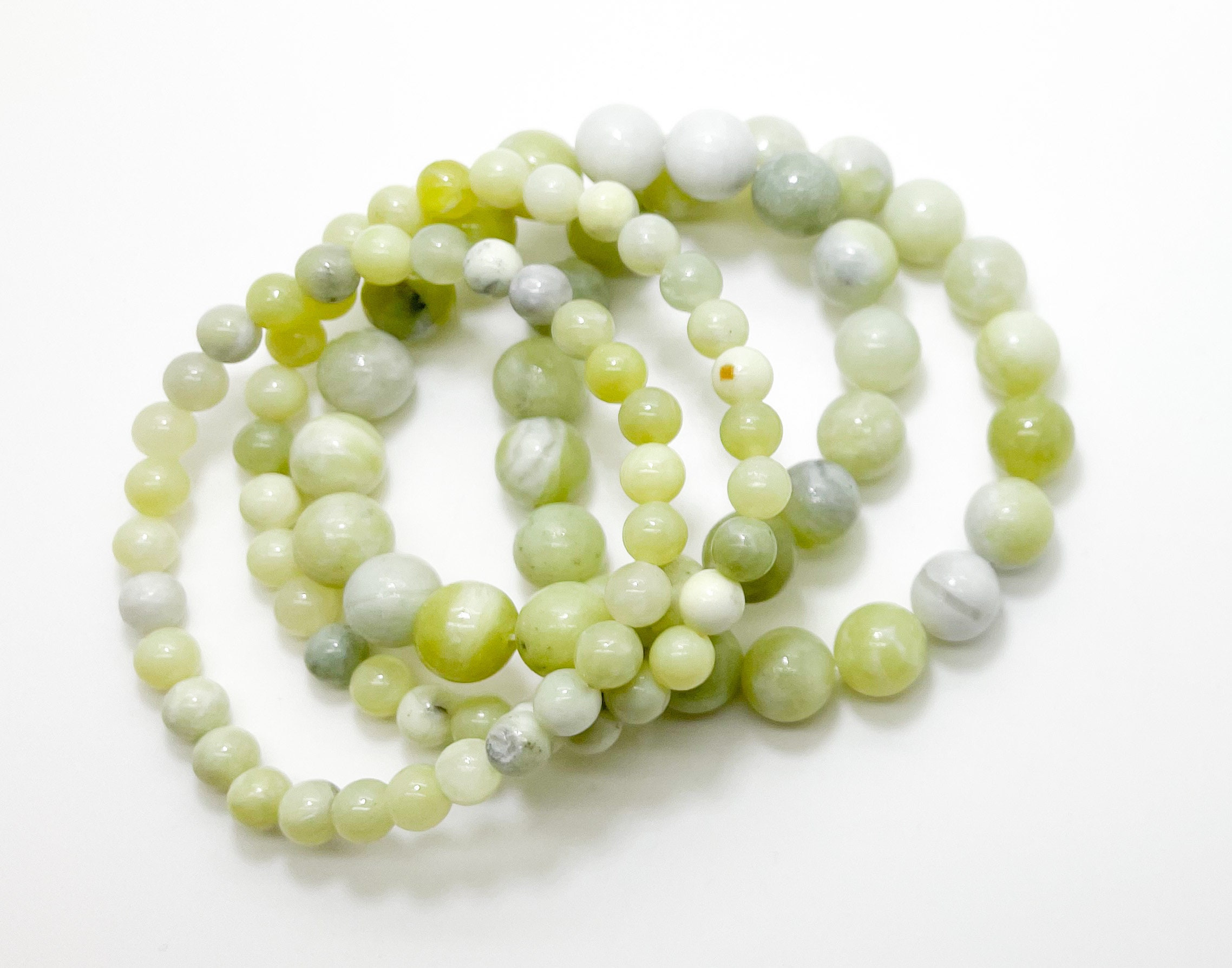 Natural Butter Jade Round Gemstone Beads Size 4mm 6mm 8mm 10mm Etsy