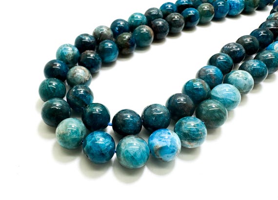 Natural Apatite Beads, Genuine Apatite Smooth Round Sphere Ball Stone Gemstone (6mm 8mm 10mm 12mm) - RN02