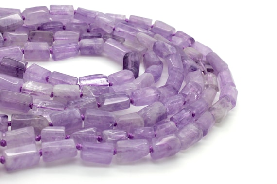 Natural Lavender Amethyst Nugget Beads: Smooth Gemstone Assorted Size - PGS177