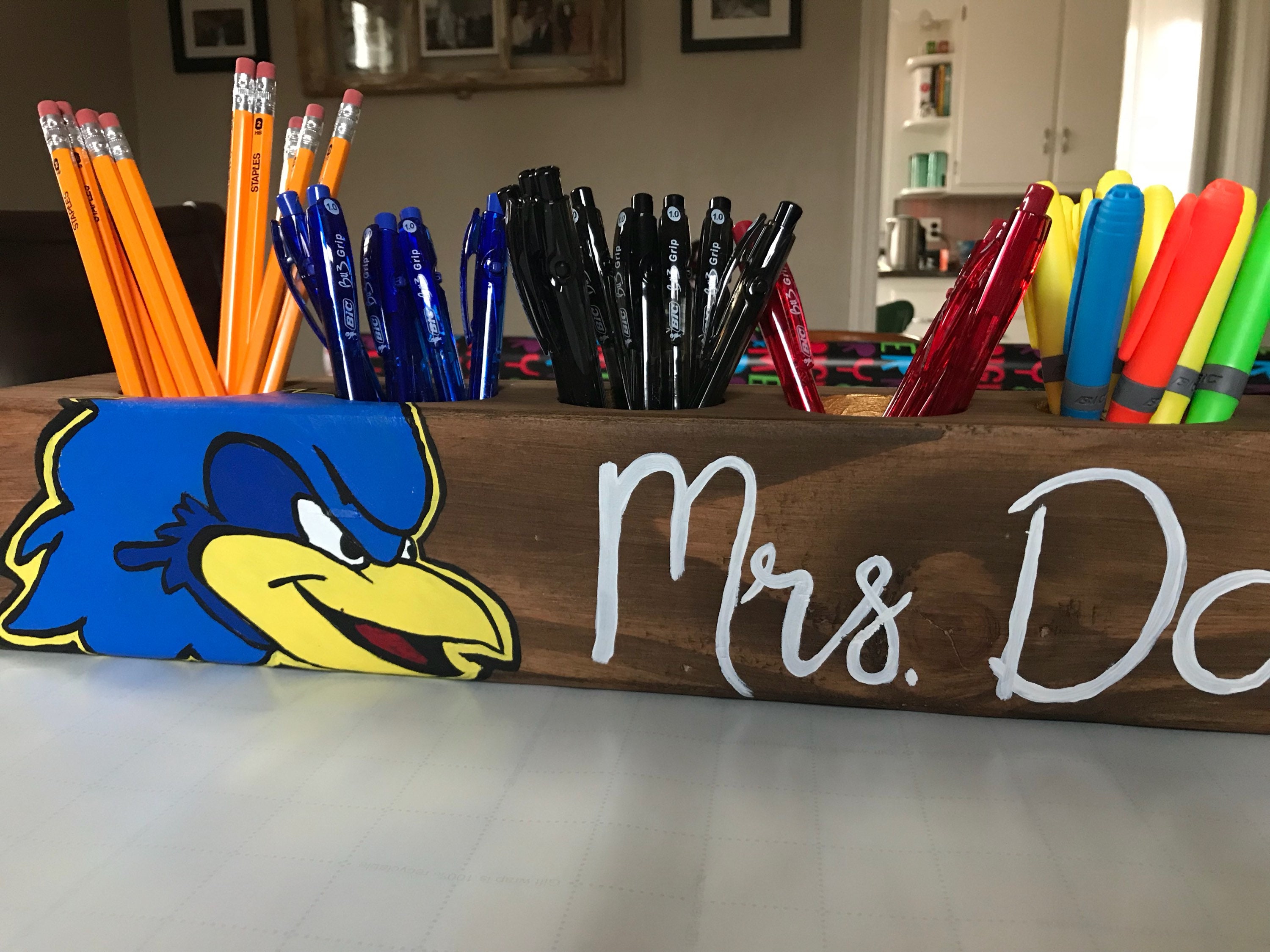 Desk Organizer, Teachers Desk Organizer, Office Name Plate, Teachers