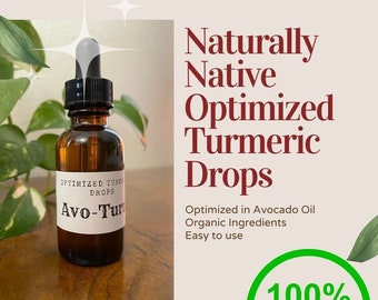 Optimized Organic Turmeric Drops, Curcumin Extract Oil Drops, Men&#39;s Health, Women&#39;s Health, Supplements, Turmeric Root Supplement