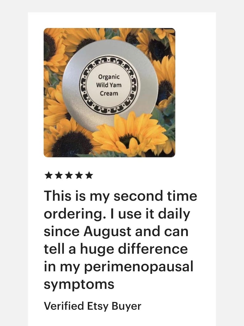 Organic Wild Yam Cream: Artisanal Women's Health, Lemon Scented image 19