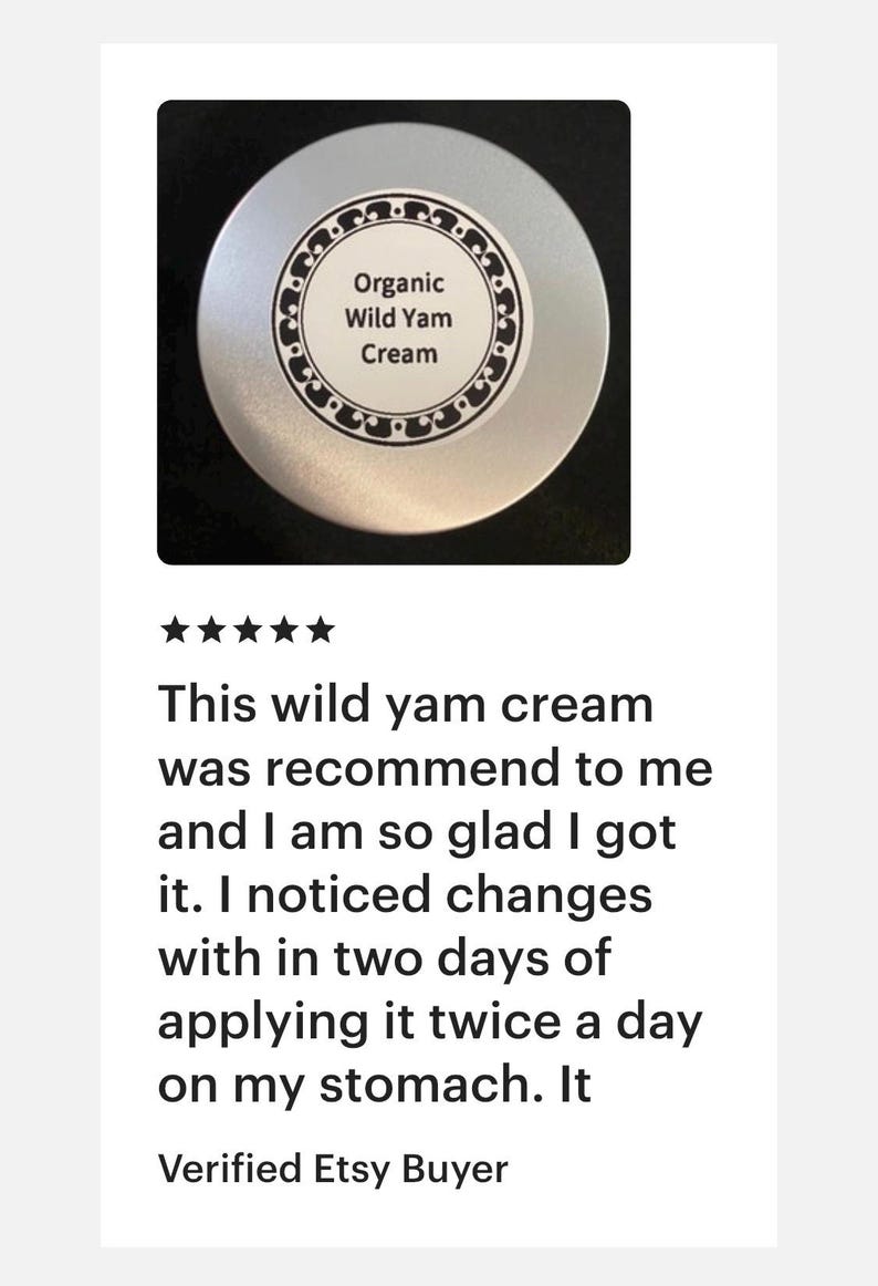 Organic Wild Yam Cream: Artisanal Women's Health, Lemon Scented image 12