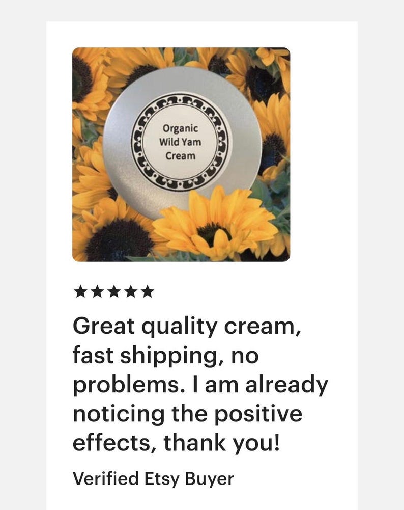 Organic Wild Yam Cream: Artisanal Women's Health, Lemon Scented image 14