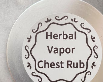 Organic Herbal Vapor Chest Rub: Mullein, Eucalyptus, Peppermint Balm