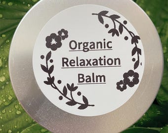Organic Sleepy Relaxation Balm: Artisanal Herbal Stress Relief, Aromatherapy & Herbs