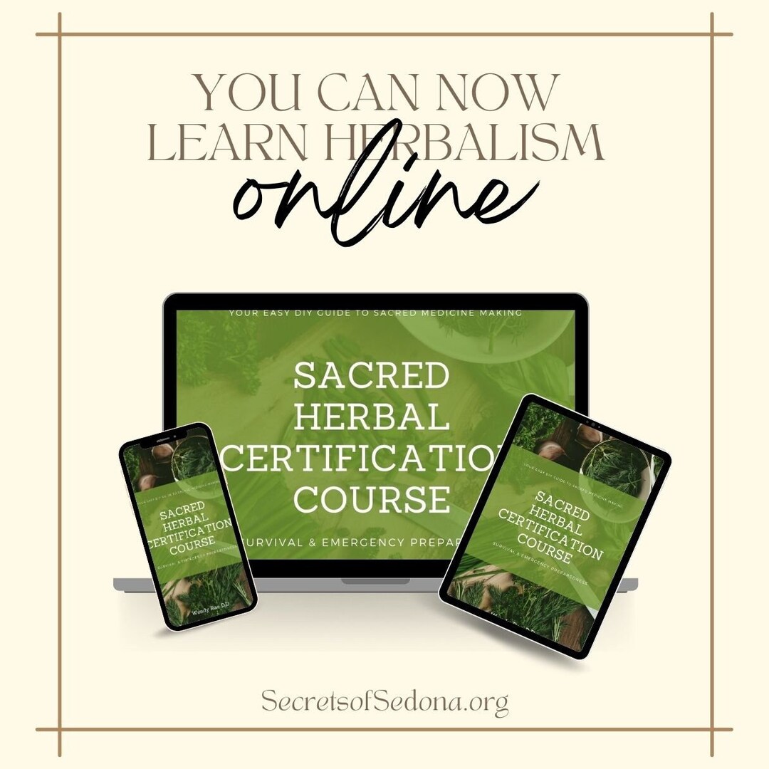 Sacred Herbal Medicine Course Herb Course Online for Beginners, Herbal