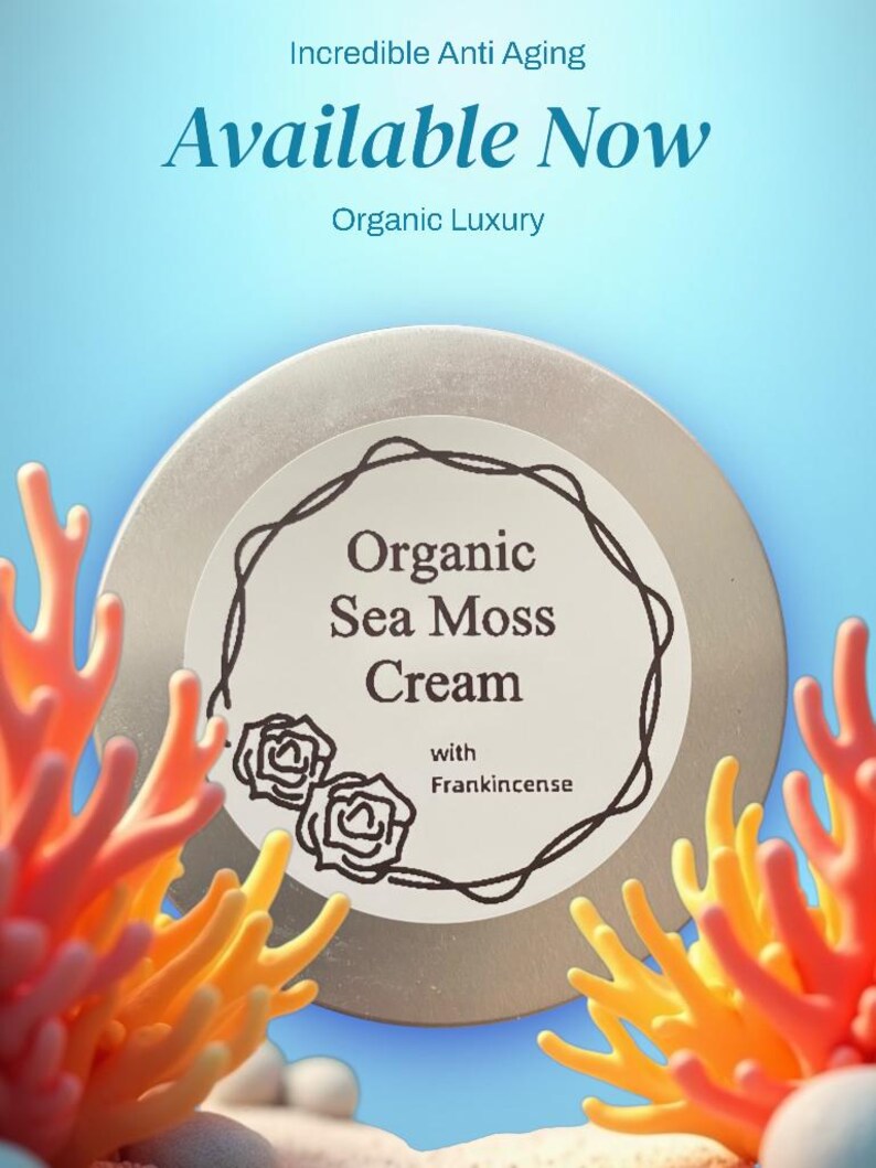 Nourish and rejuvenate your skin with our Organic Sea Moss Cream infused with Frankincense—rich in minerals, antioxidants, and anti-aging ingredients for a radiant, balanced glow. Ideal for all skin types.