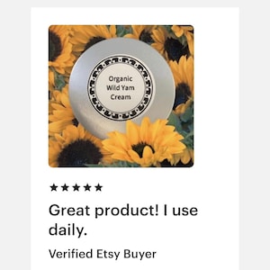 Organic Wild Yam Cream: Artisanal Women's Health, Lemon Scented image 16