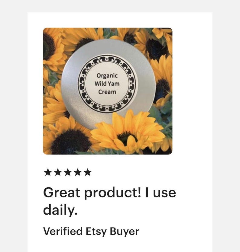 Organic Wild Yam Cream: Artisanal Women's Health, Lemon Scented image 16