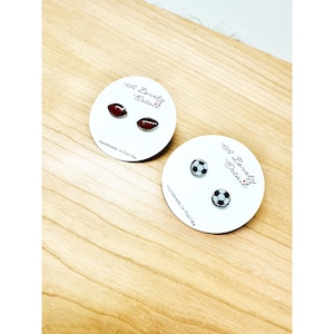 Fußball Fußball Ohrringe Minimalistische leichte Ohrstecker