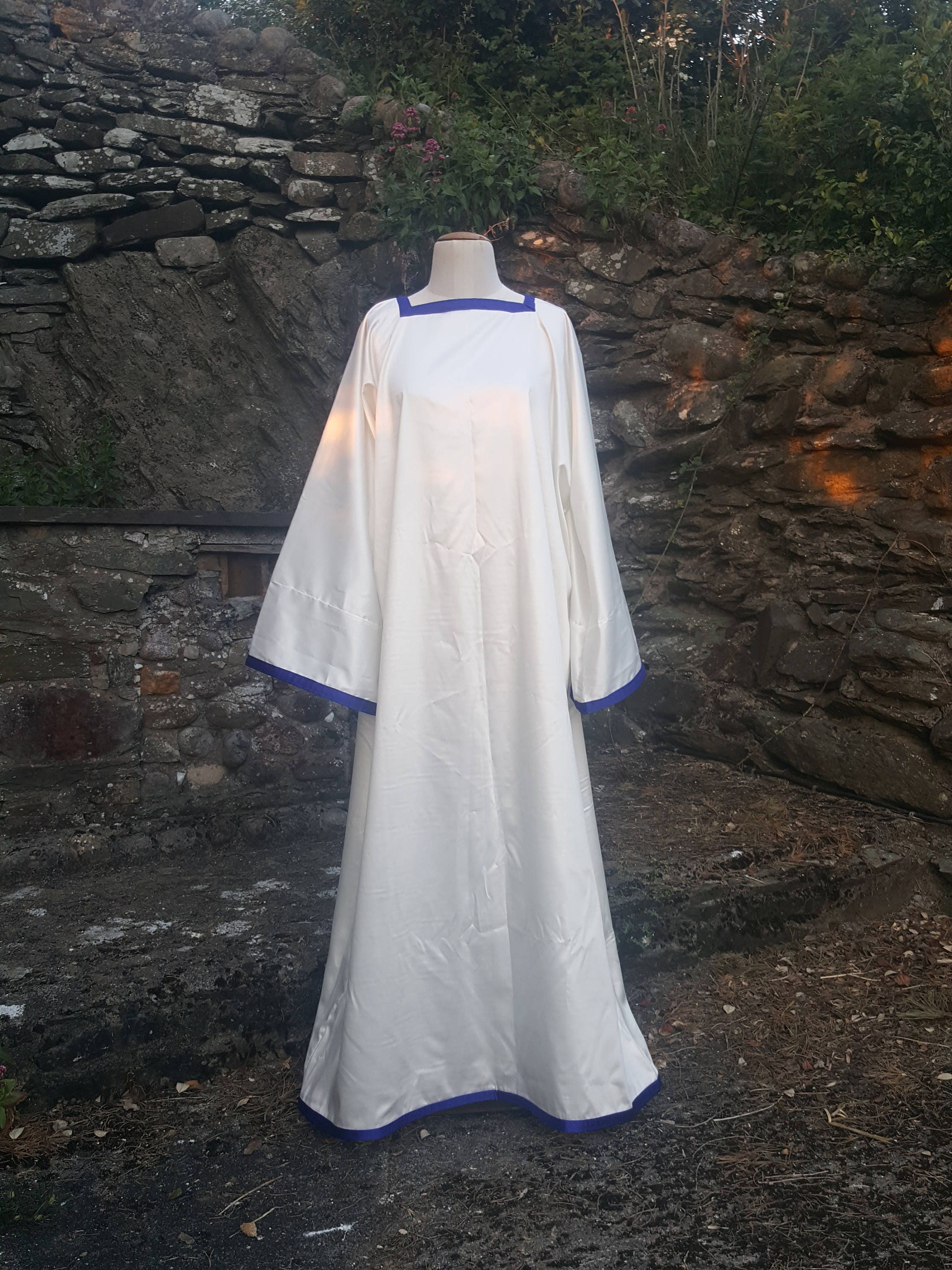Cotton TrimTraditionalEtsy Ritual Tau Robe With Satin PuiXZk