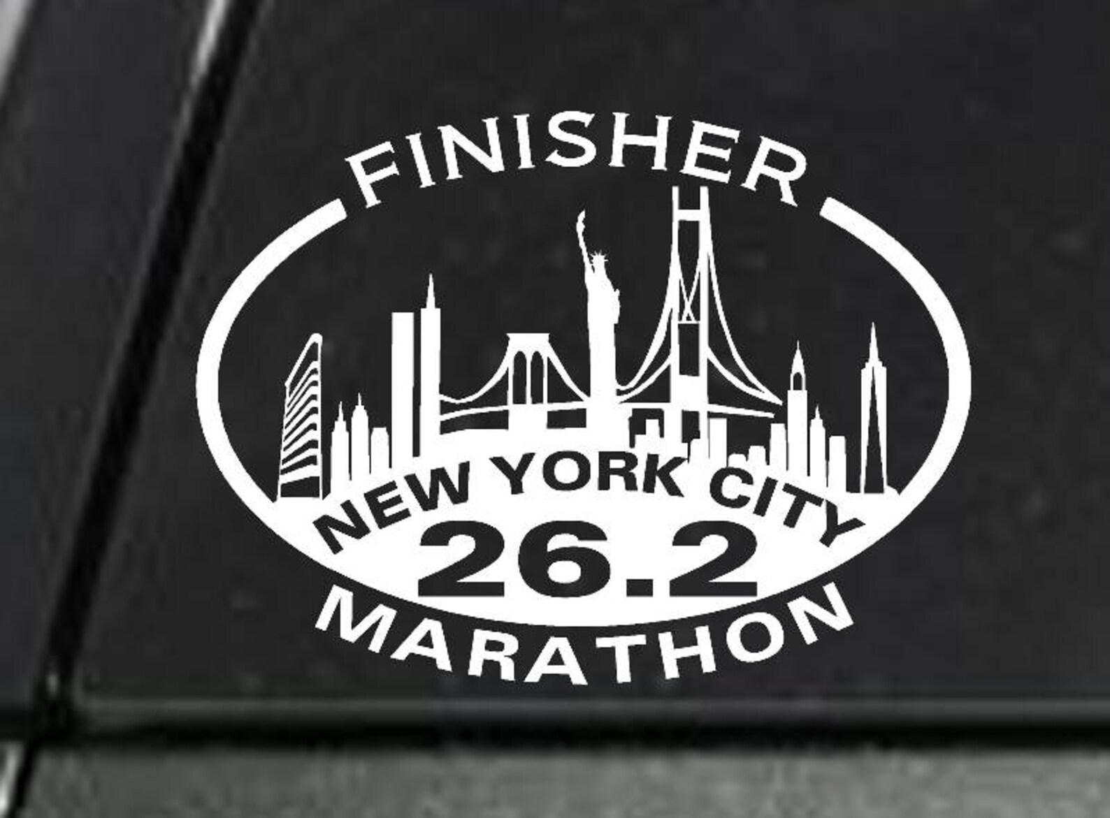 2019 Any Year New York City NYC Marathon SKYLINE Decal | Etsy
