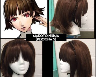 Perruque Makoto Nijima de Persona 5