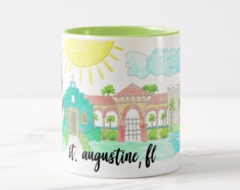 St. Augustine, FL Mug; St. Augustine Coffee mug; Coffee Mug; Coastal; Florida;